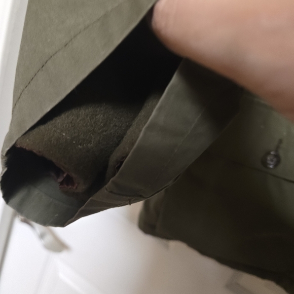 Banana republic jacket women's size medium military green wool blend lined - Picture 7 of 16